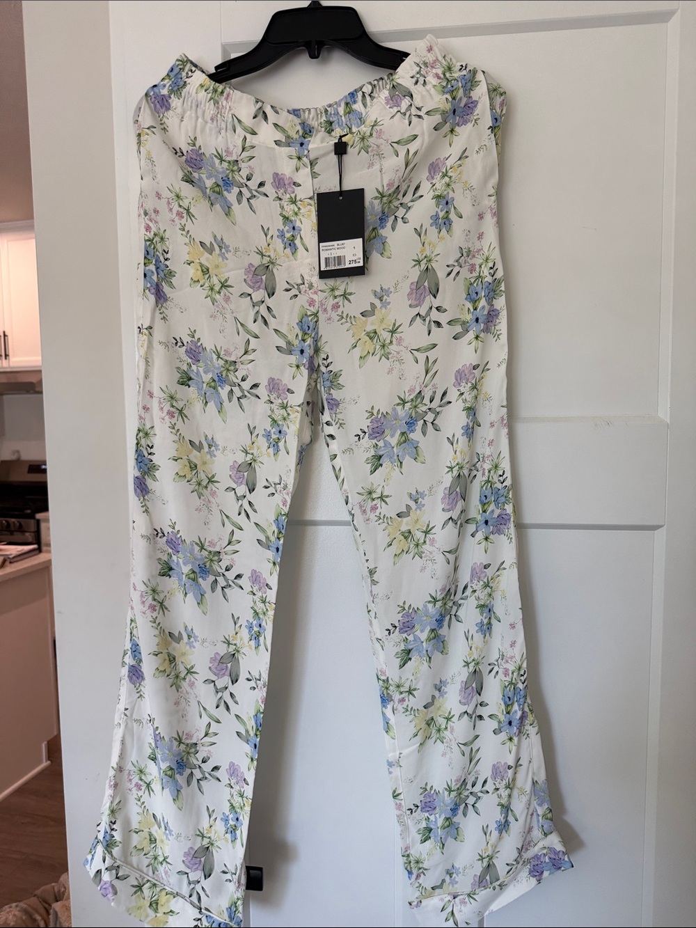 The Kooples White Floral straight leg pants